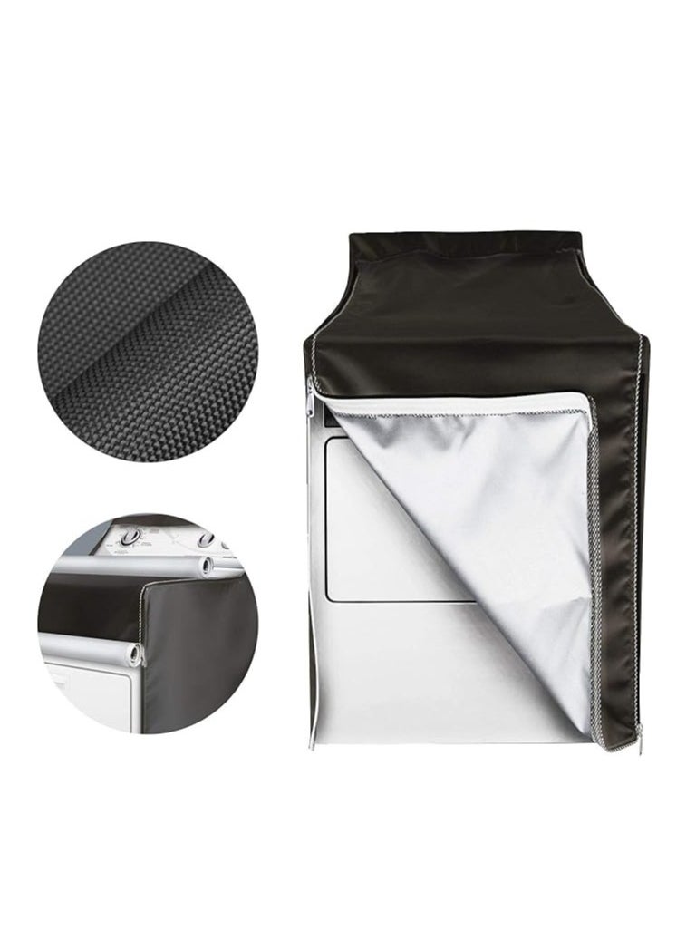 General Washing machine cover, suitable for top loading and front loading washing machine, washing machine cover with zipper design, easy to use, waterproof, dustproof, protective  - Image 2