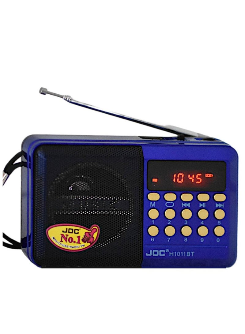جوك راديو صغير محمول قابل لإعادة الشحن مع إمكانية التشغيل من USB وبطاقة TF