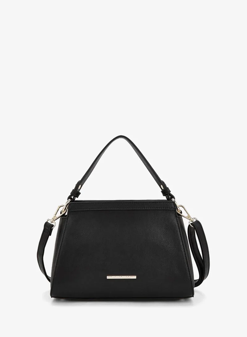 Flora Bella By Shoexpress BLACK Panelled Shoulder Bag With Zip Closure for Women | Best Price UAE