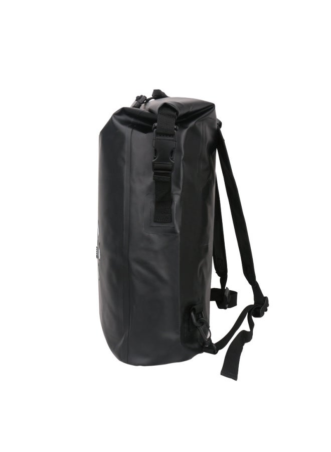Generic Spot Reflective Strip Waterproof Bag Waterproof Backpack Sports Storage Bag PVC Outdoor Waterproof Bag-Color:Black-Capacity:25L  - Image 5
