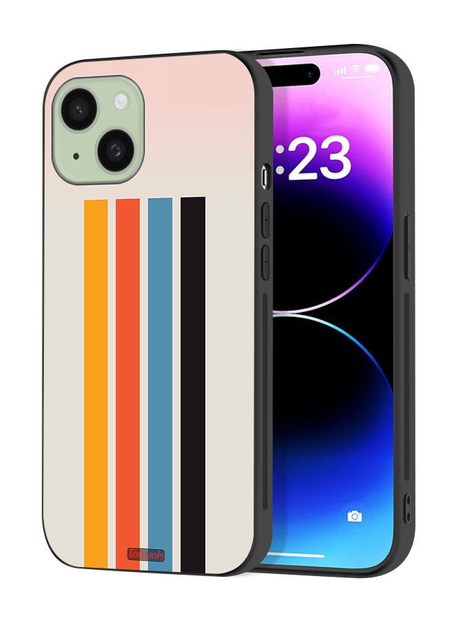 Tolwak Apple iPhone 15 Plus Protective Case Cover Straight Lines Pattern - Image 1
