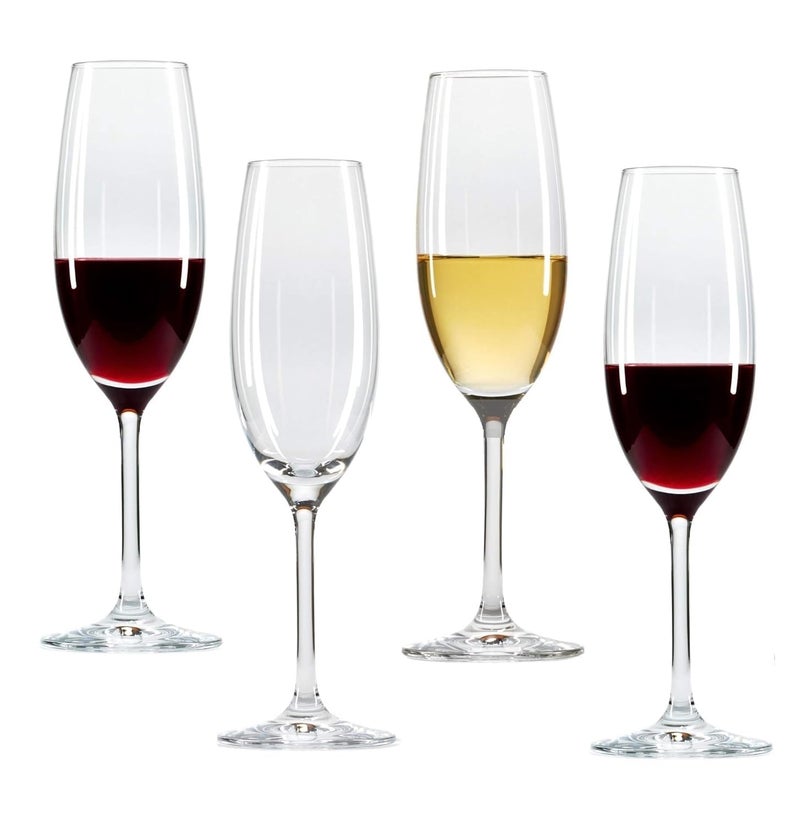 BLISS START Premium Champagne Flutes Wine Glasses Set of 6 190 ML Ideal for Champagne White or Red Wine Glass Cocktail - Image 1
