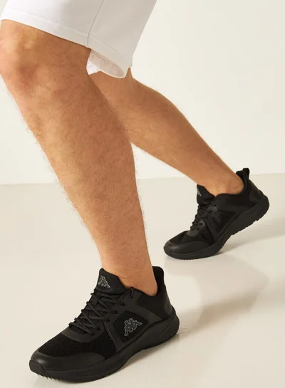Kappa Men's Textured Lace-Up Sneakers Black