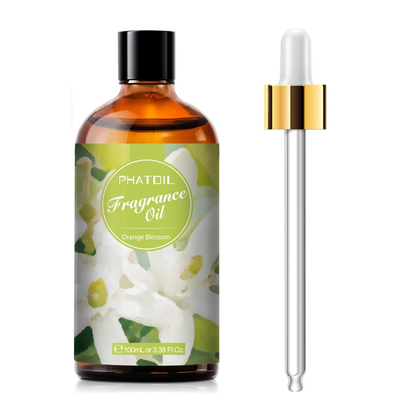 PHATOIL 3.38FL.OZ Orange Blossom Fragrance Oils for Aromatherapy, Essential Oils for Diffusers for Home, Perfect for Diffuser, DIY Candle and Soap Making, DIY Scented Products - 100ml - Image 1