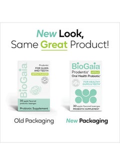 BioGaia BioGaia Prodentis | Dental Probiotic Lozenges | Promotes Healthy Gums & Teeth | Defends Against Dental Problems | Replenishes Oral Microbiome | Improves Oral Health | Apple Flavor | 30 Day Supply  - Image 2