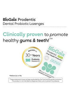 BioGaia BioGaia Prodentis | Dental Probiotic Lozenges | Promotes Healthy Gums & Teeth | Defends Against Dental Problems | Replenishes Oral Microbiome | Improves Oral Health | Apple Flavor | 30 Day Supply  - Image 3