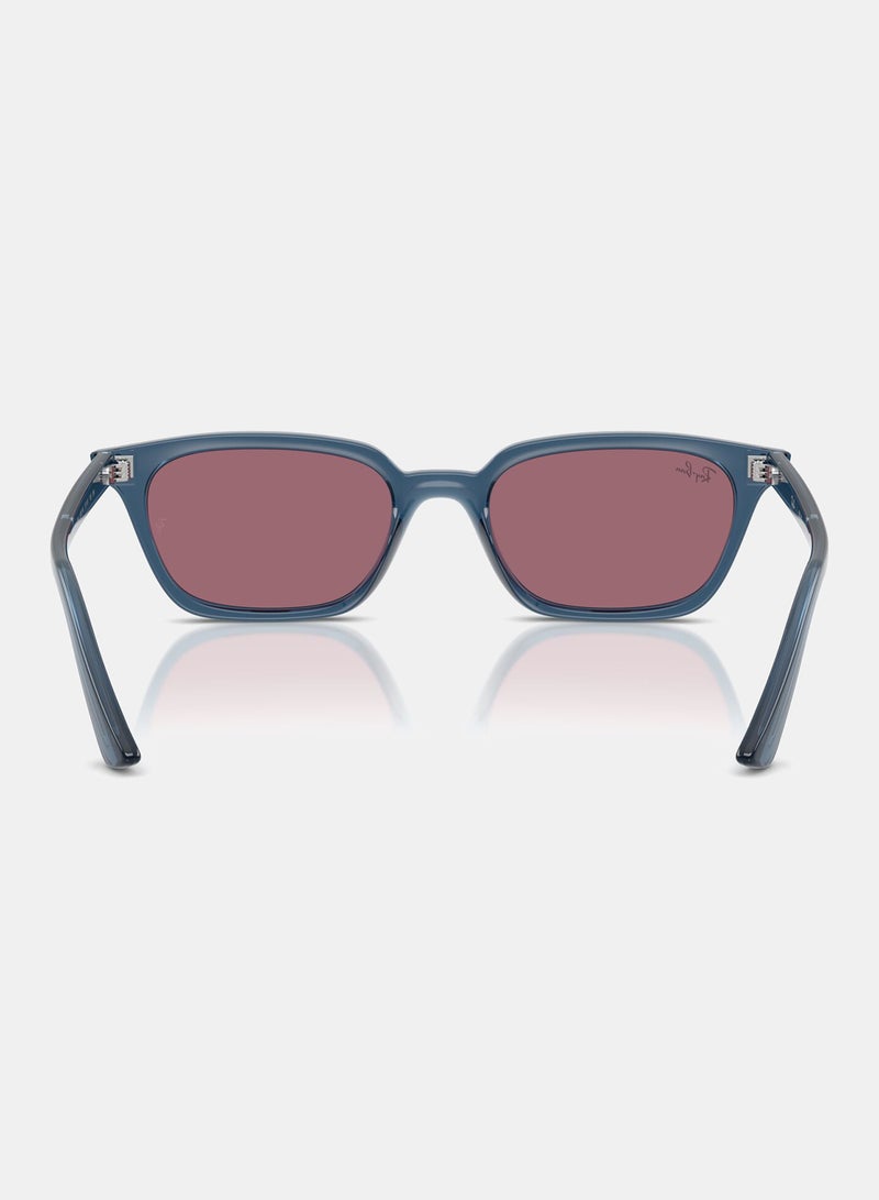 راي بان Men Full Rimmed Rectangular Sunglasses 0RB4456 - Image 4