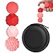 BUSOHA Silicone Fidget Balls 4 Pack Silicone Stress Relief Balls Stone for Adults Sensory Travel Toys for CalmingStressAutism and ADHDGifts for Adults Teens Red - Image 2