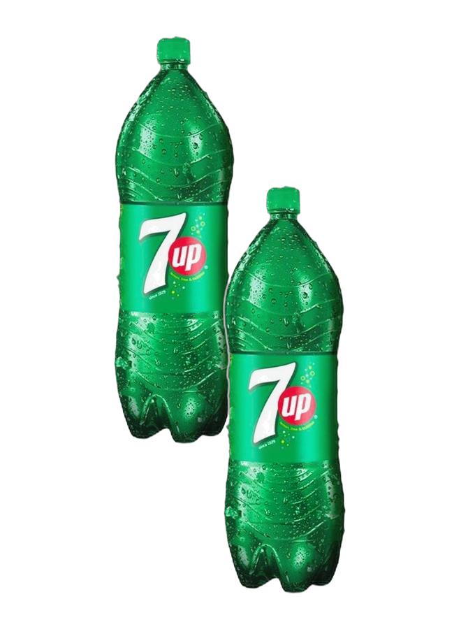 7 Up 7 Up Soft Drink, Plastic Bottle, 2.2L, Bundle of 2 - Image 1