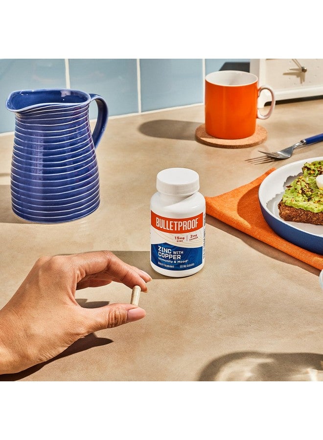 Bulletproof Zinc with Copper Capsules, 120 Count, Minerals and Antioxidant Supplement for Immunity and Mood - Image 3