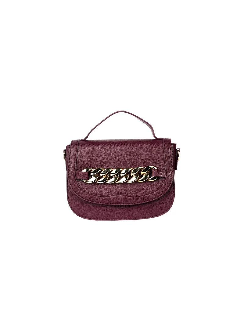 AMICA Caren Women's Shoulder Crossbody Bag in Textured Leather