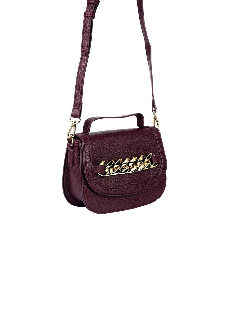 AMICA Caren Women's Shoulder Crossbody Bag in Textured Leather