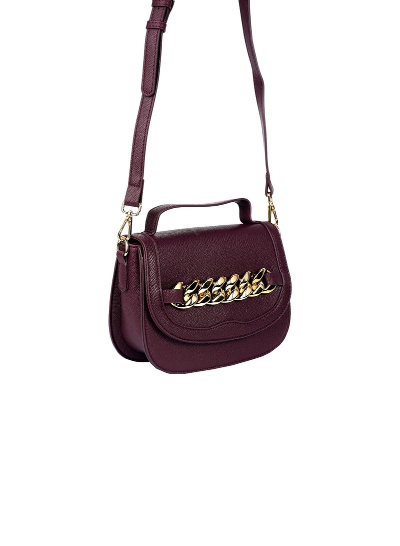 AMICA Caren Women's Shoulder Crossbody Bag in Textured Leather - Image 3