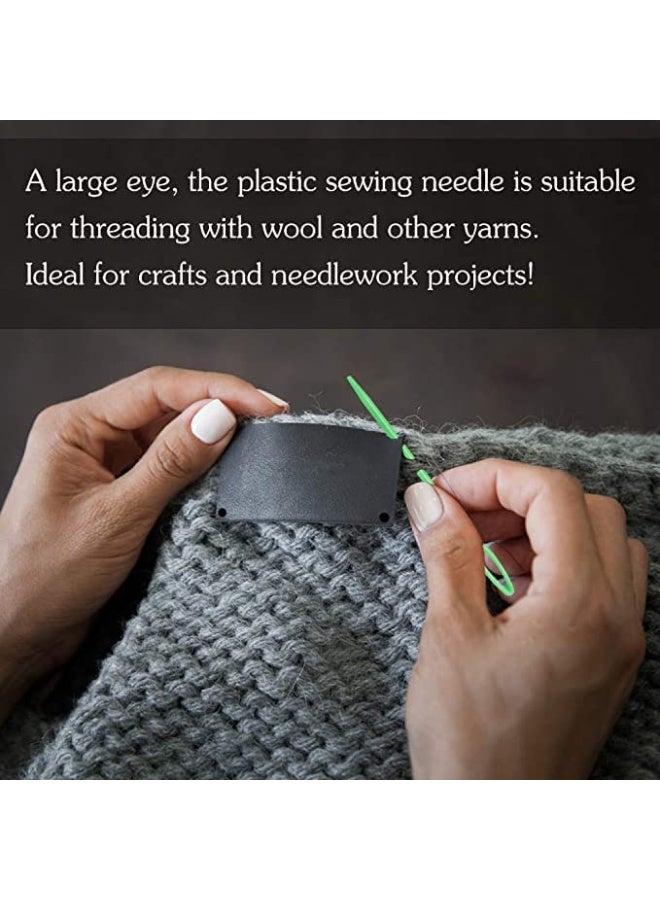 Generic 30 Pack Big Eye Plastic Lace Needles for Crafts, Knitting, Learning and Sewing  - Image 3