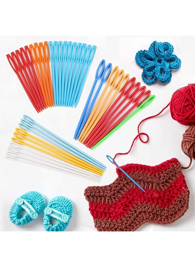 Generic 30 Pack Big Eye Plastic Lace Needles for Crafts, Knitting, Learning and Sewing  - Image 5
