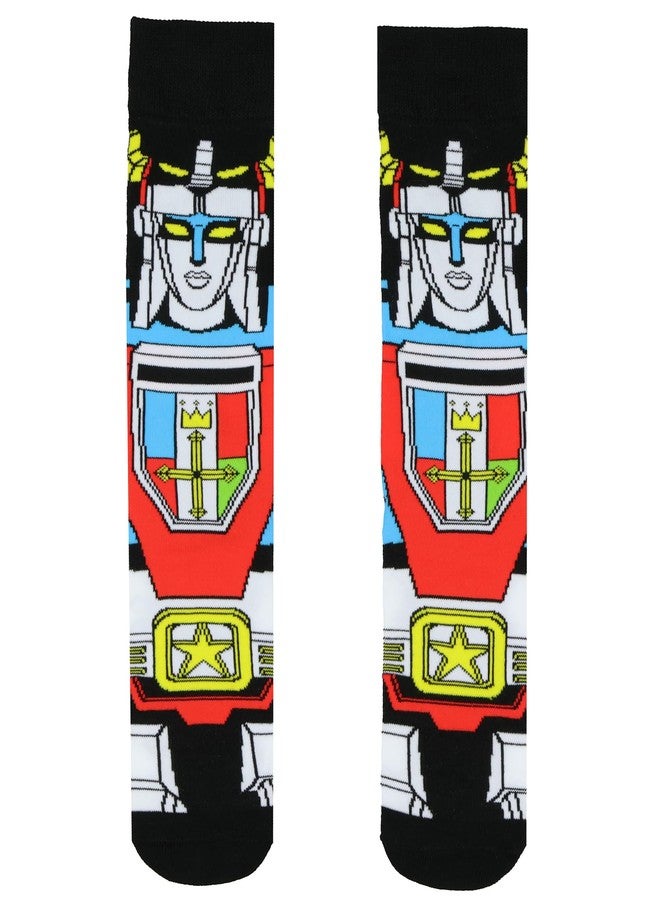 HYP Voltron Socks Men's Legendary Defender Robot Lions Mechs Adult Mid-Calf Classic Fit Crew Socks 2 Pairs (Fits Shoe Size 6-10) - Image 4