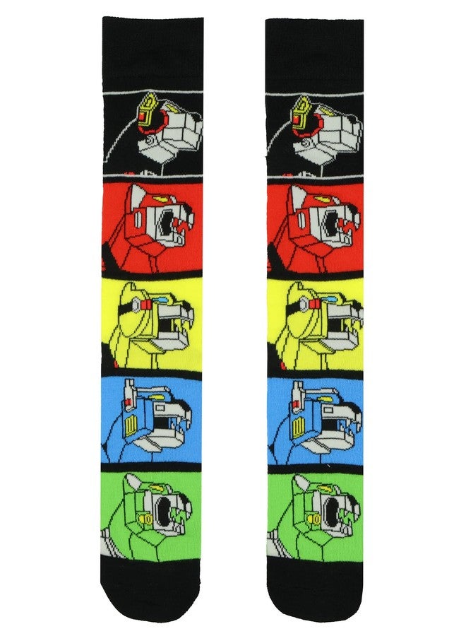 HYP Voltron Socks Men's Legendary Defender Robot Lions Mechs Adult Mid-Calf Classic Fit Crew Socks 2 Pairs (Fits Shoe Size 6-10) - Image 5