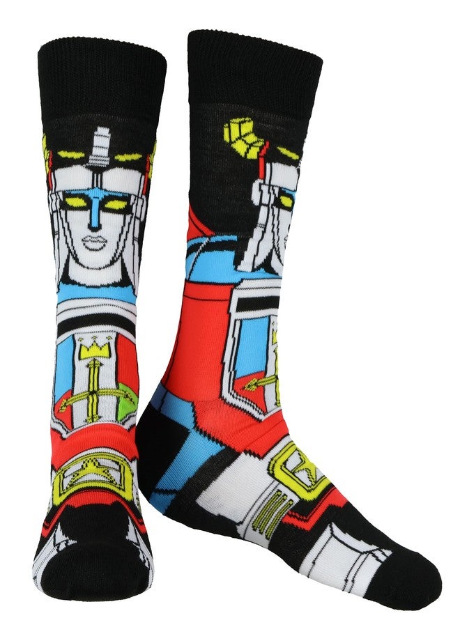 HYP Voltron Socks Men's Legendary Defender Robot Lions Mechs Adult Mid-Calf Classic Fit Crew Socks 2 Pairs (Fits Shoe Size 6-10) - Image 3