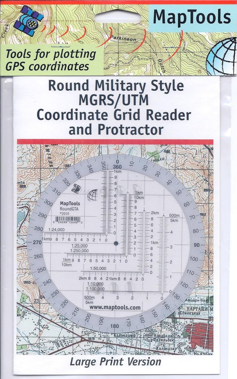 MapTools Round Military Coordinate Scale and Protractor for UTM, MGRS, and USNG Systems - Image 2