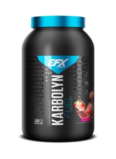 EFX SPORTS مسحوق مكمل الكربوهيدرات كاربولين فيول قبل وأثناء وبعد التمرين من إي إف إكس سبورتس، يعمل على تحميل الكربوهيدرات وتنشيط الجسم وتحسينه والتعافي بشكل أسرع، سهل المزج بنكهة الفراولة 1950 جم  - Image 1