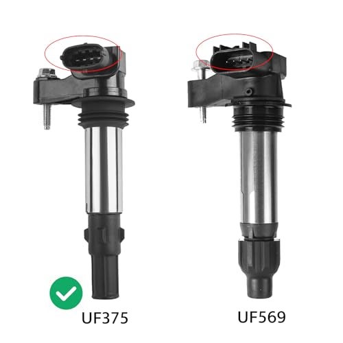 NPAUTO حزمة 6 لفائف إشعال بديلة لـ V6 3.6 3.6L 2004 2005 2006 2007 2008 2009 كاديلاك CTS SRX STS، 06 07 09، بويك ألور لاكروس رينديزفوس، 2009 شيفروليه ترافيرس GMC أكاديا ساتورن أوتلوك UF375 - Image 4