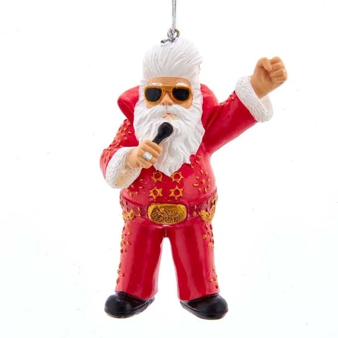ELVIS PRESLEY SANTA ORNAMENT