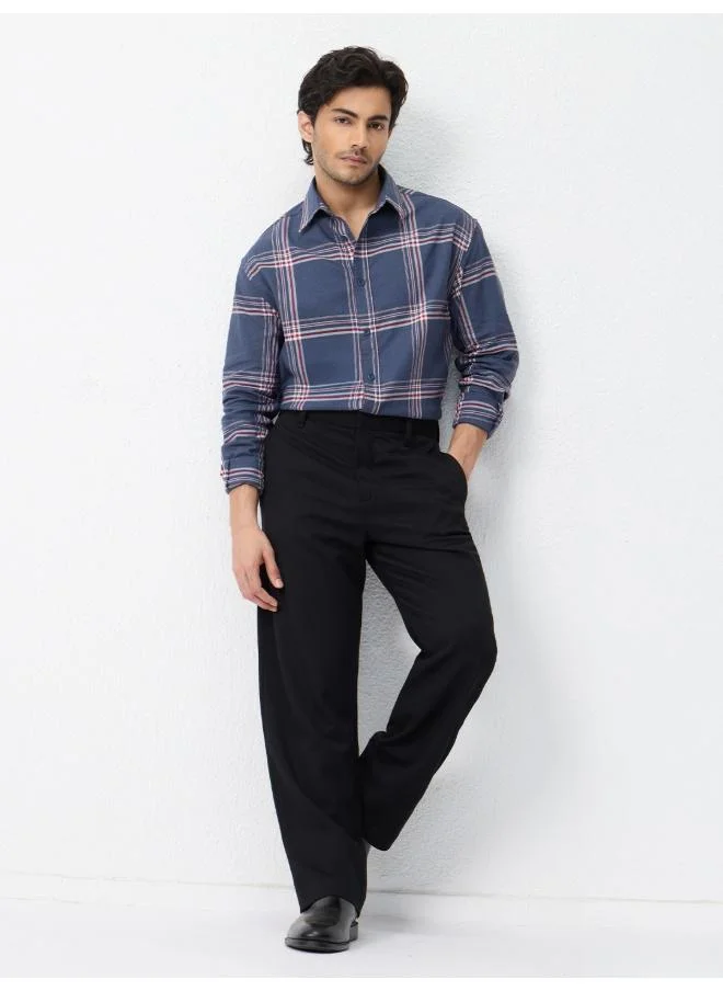 The Souled Store The Souled Store Men Plaid Cobalt Blue Shirts