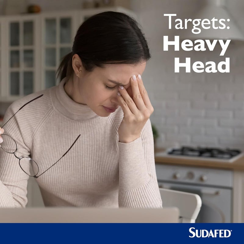 Sudafed Congestion Headache Relief Day Night Capsules Relieves congestion and Helps fight Head Cold Specifically Formulated for during the day and night pack of 16 - Image 5
