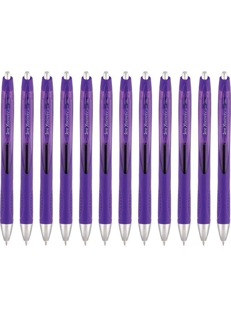 Serve - 0.5 mm Xberry Gel Pen Violet Box of 12 - Image 1