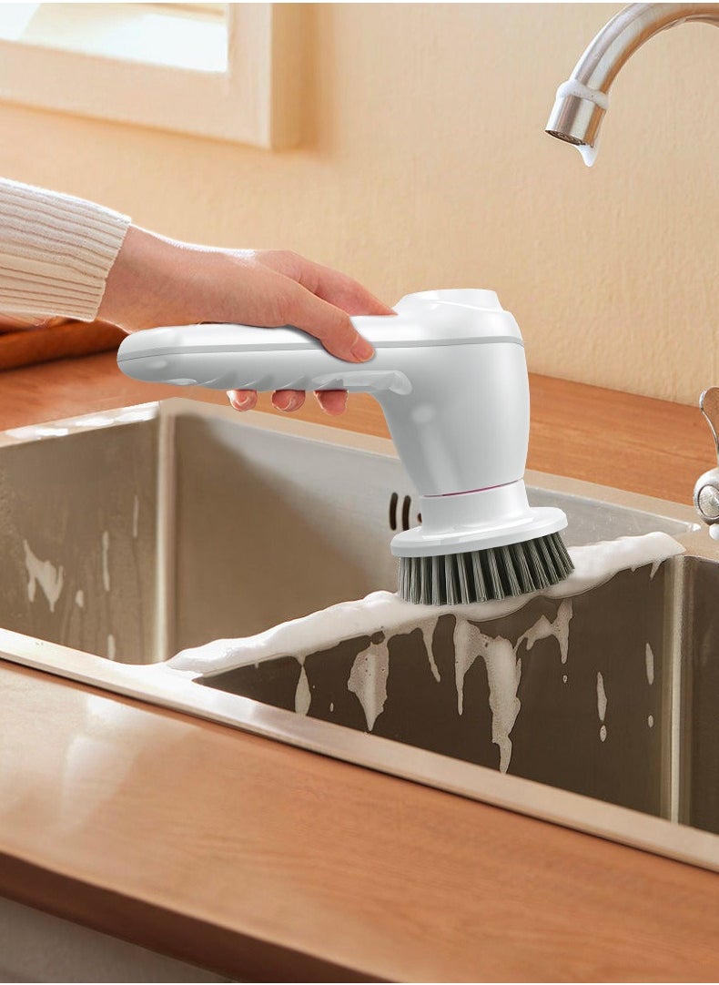 Generic - Multi-Function Electric Cleaning Brush | Handheld Kitchen Dish Scrubber, Pot Brush, and Shower Brush, Ideal for Home Use - Image 1