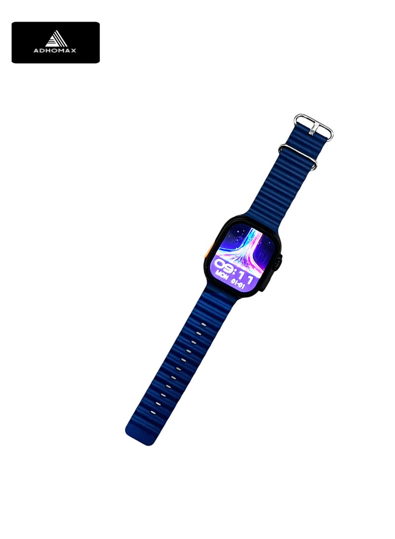 adhomax New T900 Ultra 2 smart watch Elegant Design 2.2" NFC, infinite display, Fitness Tracker, Heart Rate, Bluetooth, Wireless Charging, works with IOS and android, for men and women - Image 3