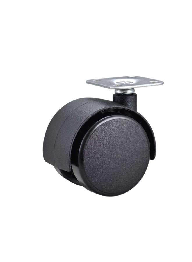 ACE 2-Piece Heavy-Duty Sturdy High-Quality Plate Mount Nylon Casters Black 2 Inch - Image 2