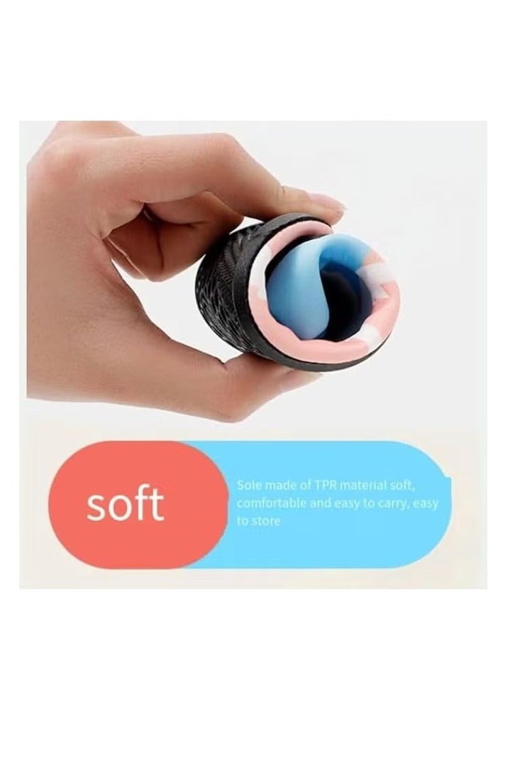 Kids Swim Water Shoes Barefoot Sports Shoes Quick Dry Non-Slip for Beach Surf Aqua Pool Socks for Boys Girls.Children's beach shoes, non-slip, printed, soft sole, outdoor wading shoes, indoor sports shoes.（30-31） - Image 4