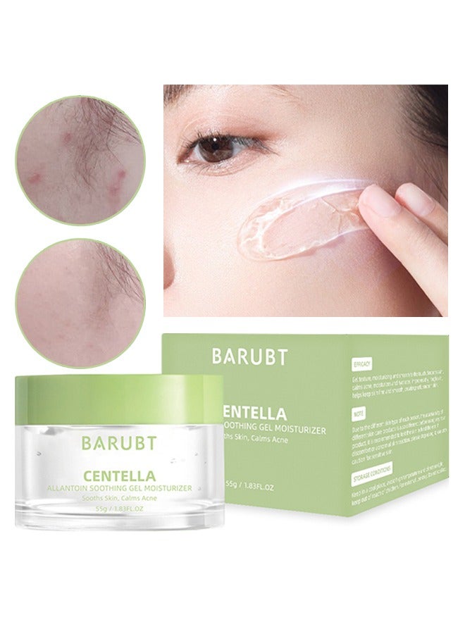 باروبت مرطب جل مهدئ من سينتيلا آلانتوين ، يهدئ البشرة ، يهدئ حب الشباب ، جل مهدئ ومغذي بعمق ومرطب ، مرطب للوجه غير لزج للبشرة الجافة الحساسة المعرضة لحب الشباب 55 غرام - Image 1
