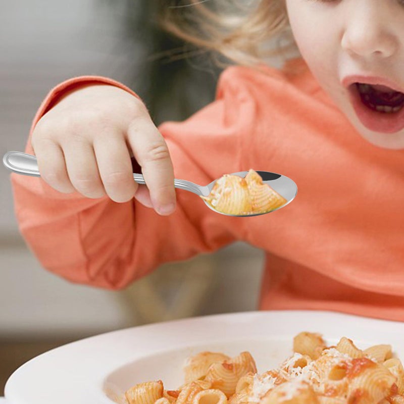 LIANYU 12-Piece Kids Silverware Set, Stainless Steel Toddler Utensils Flatware Set, Child Cutlery Tableware for 4, Include knives Forks Spoons, Mirror Finished, Dishwasher Safe - Image 4