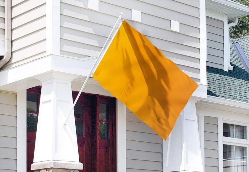 Uniq Plain Flags Pure Shiny & Smooth Cotton Cloth Pure Solid DIY Flag, Bright Colors and UV Fade Resistant, (Orange, 30 X 45 Inches) - Image 4