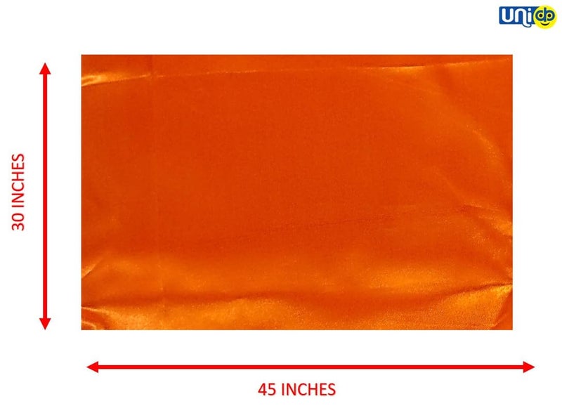 Uniq Plain Flags Pure Shiny & Smooth Cotton Cloth Pure Solid DIY Flag, Bright Colors and UV Fade Resistant, (Orange, 30 X 45 Inches) - Image 2
