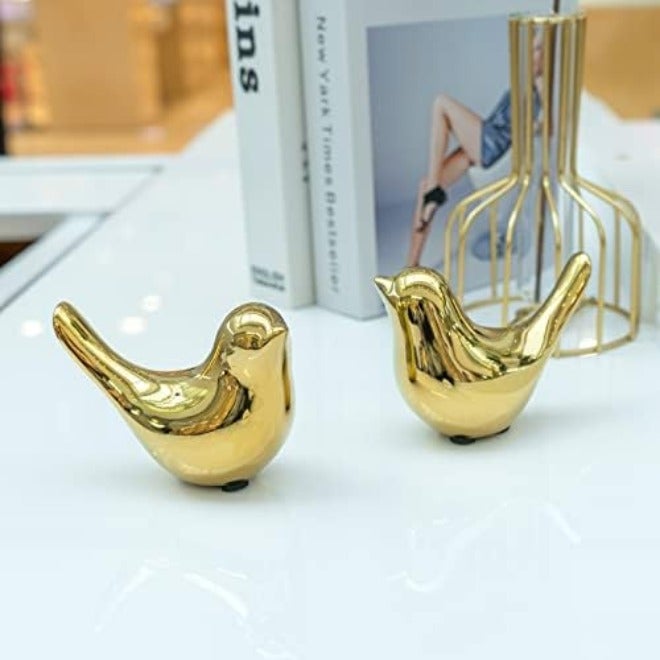 Notakia Small Animal Statues Home Decor Modern Style Birds Decorative Ornaments for Living Room, Bedroom, Office Desktop, Cabinets (Black  2Pcs) - Image 4