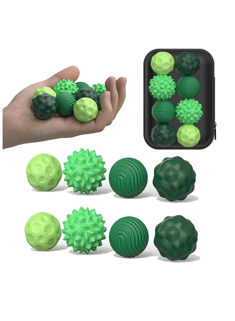 XICEN Magnetic Sensory Fidget Ball Toy, Attracting Stress Ball with Silicone Shell for Adults and Teens, Peace of Hands and Anxiety Mind, Fun Stress Free Magnet Balls.  (Green) - Image 1