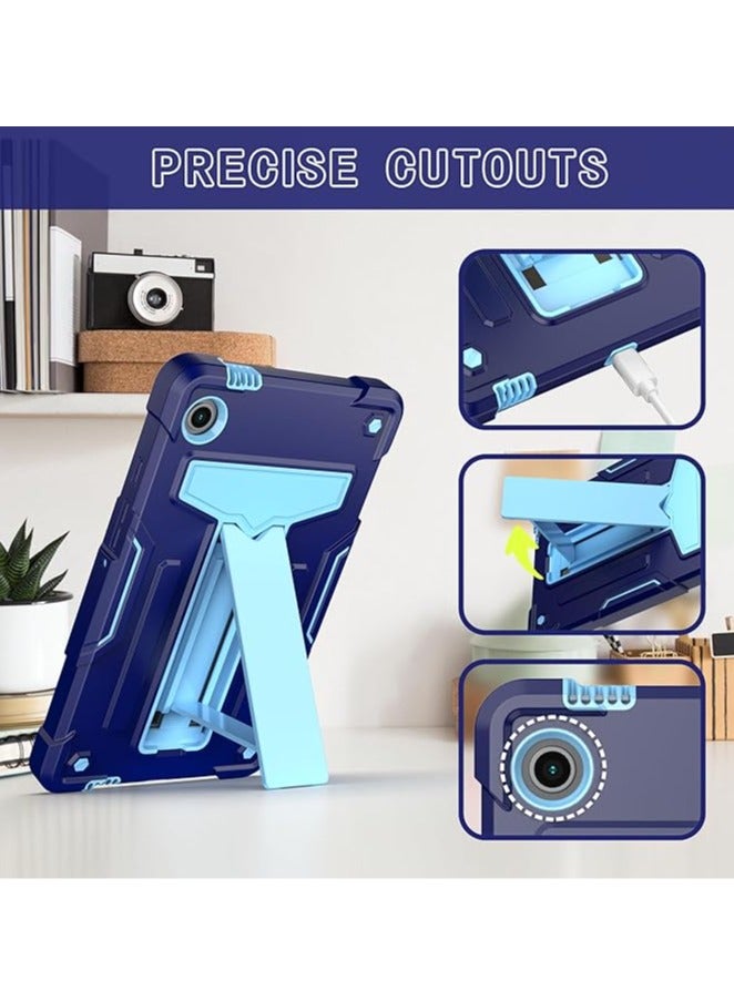 عام حقيبة لجهاز Samsung Galaxy Tab A9 SM-X110/X115/X117 - غلاف هجين متين مع حامل دعم لجهاز Galaxy Tab A9 بقياس 8.7 إنش لعام 2023. - Image 3