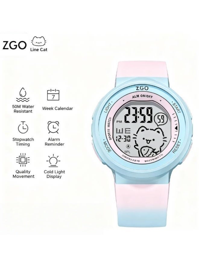 زجو هدية عيد ميلاد طالبة ساعة الأطفال ذات العلامة التجارية المشتركة - Image 1