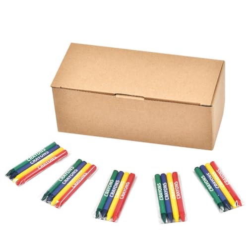 Madisi Crayons Bulk Pack, Regular Size, 4 Colors, 60 Packs, 240 Count - Image 2