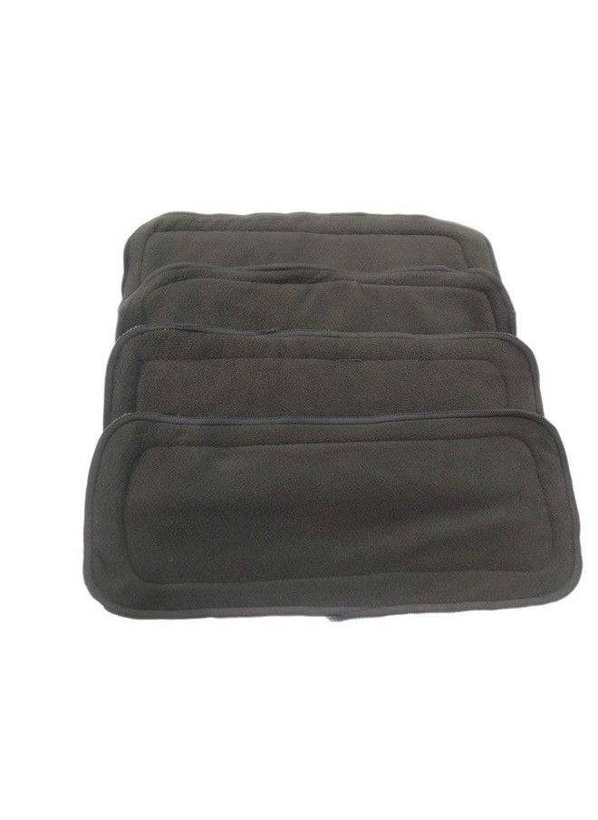 DOMENICO Diaper Inserts Reusable (Pack Of 4) Baby Washable Cloth Diaper Nappies With Wet Free Inserts For Babies;Infants;Toddlers (Standard Cloth Diaper Insert Pad Grey Color)  - Image 1