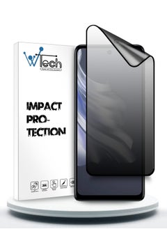 Nano Ceramic Privacy Full Glue Full Cover Matte Flexible Screen Protector For Tecno Spark 20 Pro 4G 2023 / Spark 20 Pro 5G 2024 Clear/Black
