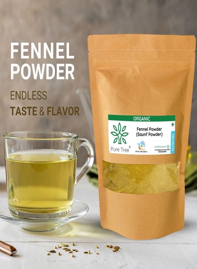 Pure Tree Certified Organic Saunf Powder | 250 g | Fennel Seed Powder | Variyali, Sompu Powder | Gluten Free & Flavourful - Image 3