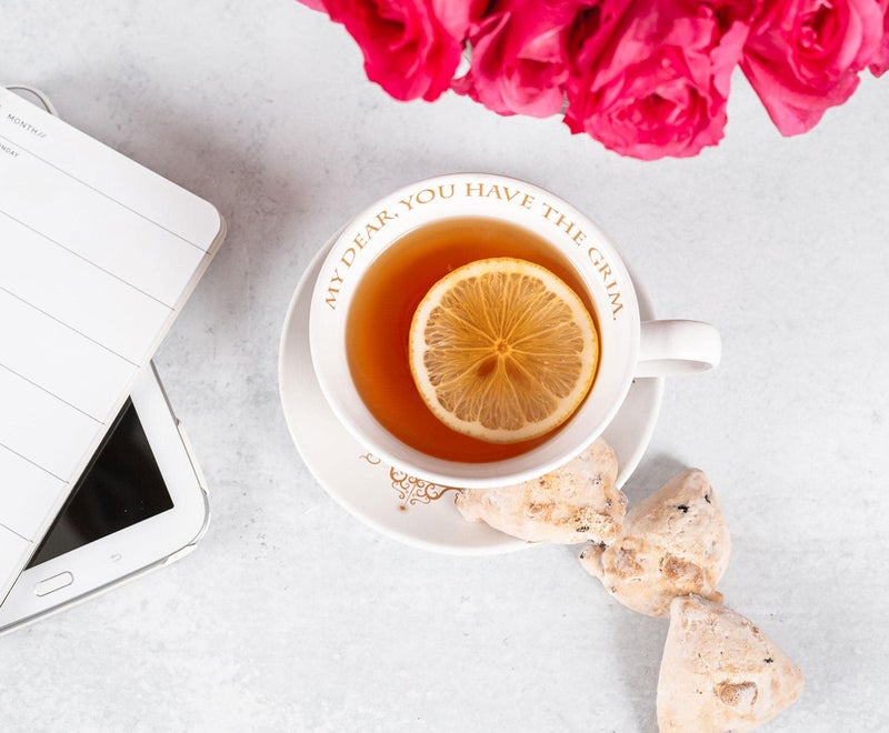 Harry Potter Grim 12-Ounce Ceramic Teacup and Saucer Set | Official Wizarding World Collectible | Hogwarts-Themed Magical Tea Party Gift Set | Place Setting For 1 - Image 5