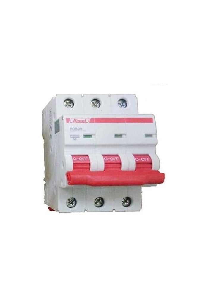 قاطع الدائرة المصغر HIMEL 63A TP MCB 10KA TYPE C