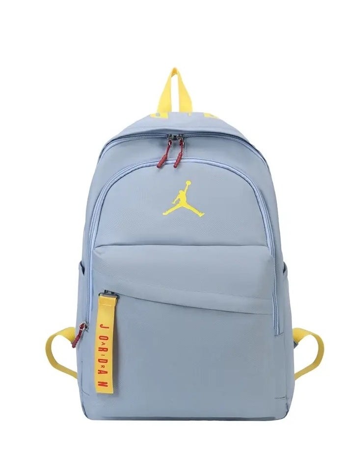 Jordans - 【School season】 Printed Large Capacity Zipper Backpack School Bag Student Backpack Classic Backpack Laptop Backpack Colorful Backpack - Image 1