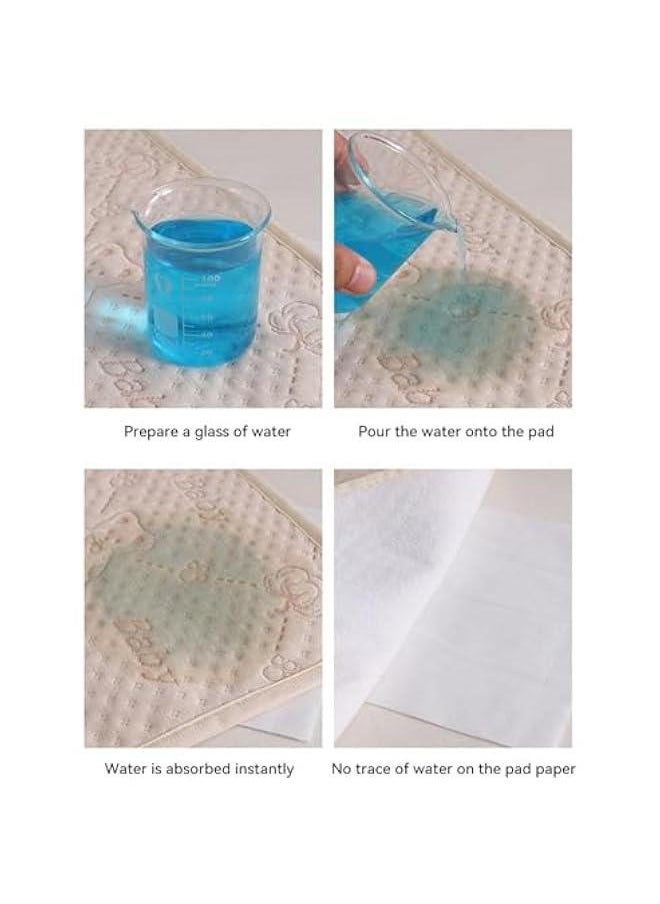 جونيس JZS Waterproof Bed Pad, Washable Mattress Protector 4 Layer Blanket Sheet Soft and Absorbent Urine Pads for Baby Toddler Children and Adults with Incontinence(70x90cm)  - Image 2