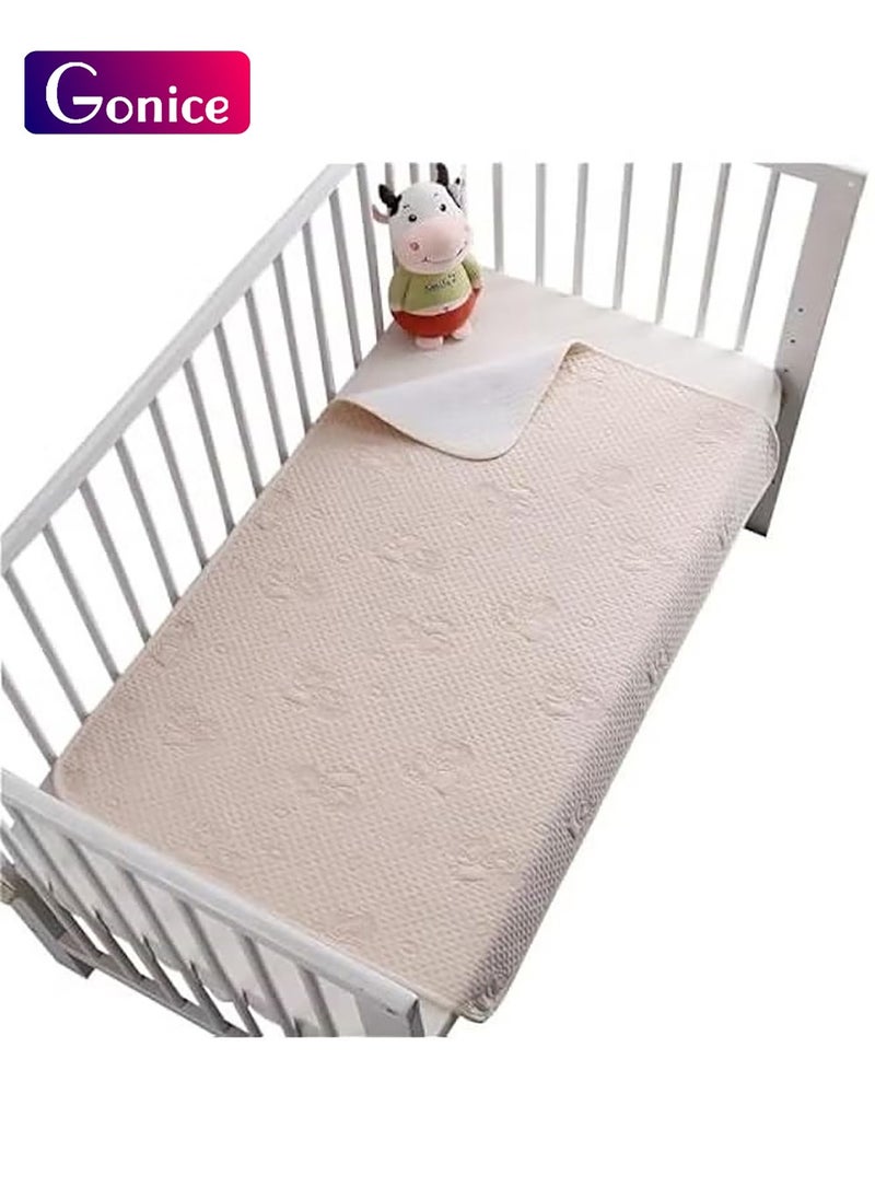 جونيس JZS Waterproof Bed Pad, Washable Mattress Protector 4 Layer Blanket Sheet Soft and Absorbent Urine Pads for Baby Toddler Children and Adults with Incontinence(70x90cm)  - Image 1